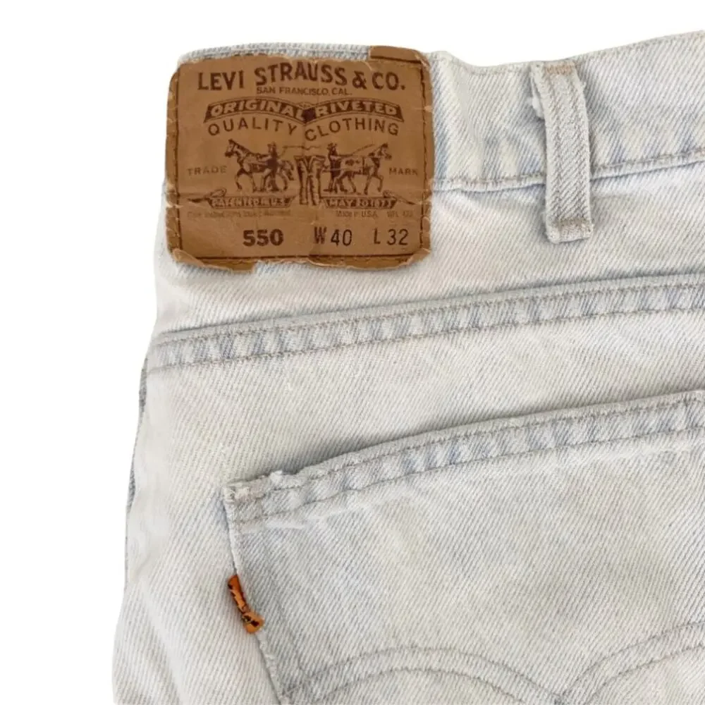 Vintage Levis 550 Orange Tab Straight Leg Jeans Made in USA